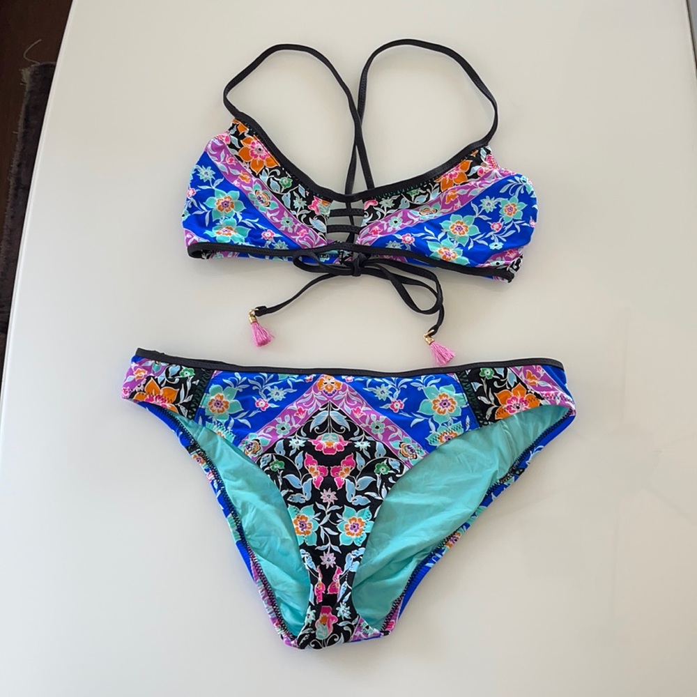 Nanette Lepore colorful floral bikini
